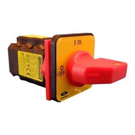 Springer Controls Co Disconnect Switch, Nonfusible, 3PST-NO, Indoor, Rotary Handle, Plastic A104/016-AR2